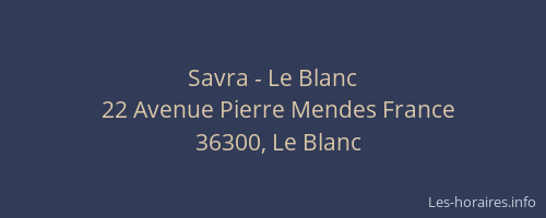Savra - Le Blanc