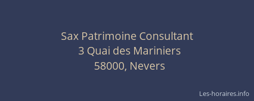 Sax Patrimoine Consultant