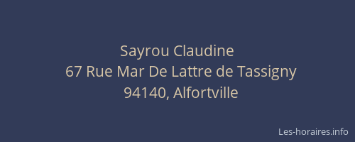 Sayrou Claudine