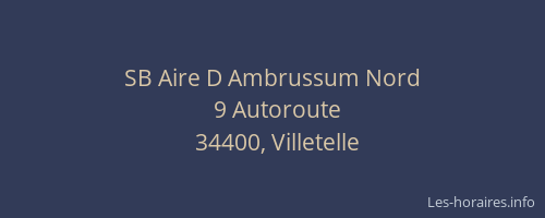 SB Aire D Ambrussum Nord