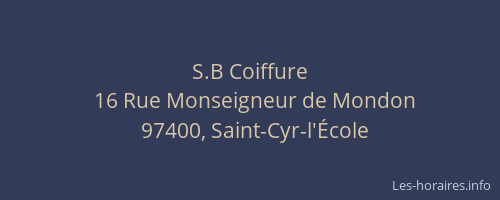 S.B Coiffure