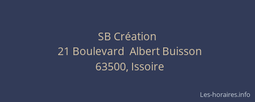 SB Cr&eacute;ation