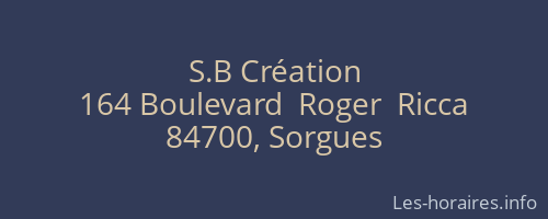 S.B Création