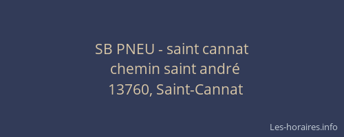 SB PNEU - saint cannat