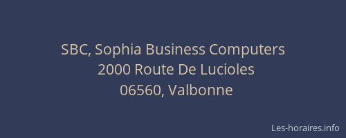 SBC, Sophia Business Computers