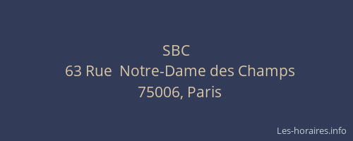 SBC