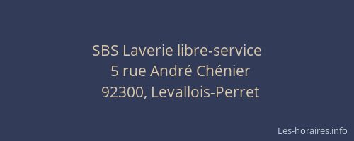 SBS Laverie libre-service