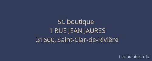 SC boutique