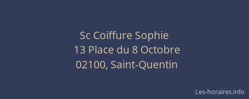 Sc Coiffure Sophie