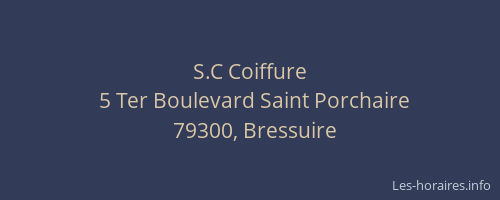 S.C Coiffure