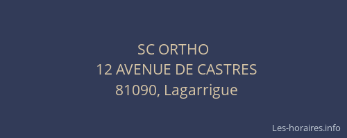 SC ORTHO