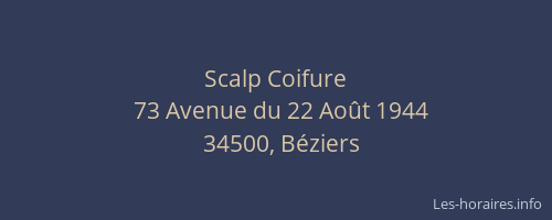 Scalp Coifure