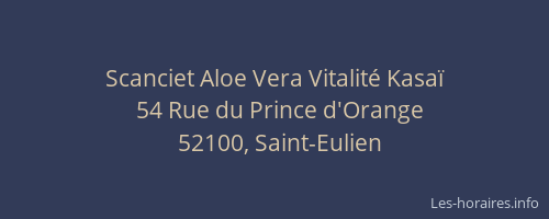 Scanciet Aloe Vera Vitalit&eacute; Kasa&iuml;