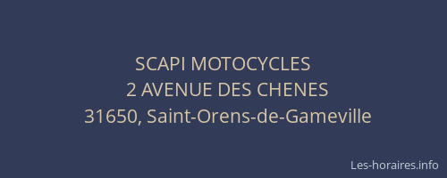 SCAPI MOTOCYCLES