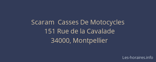 Scaram  Casses De Motocycles
