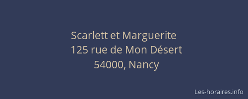 Scarlett et Marguerite