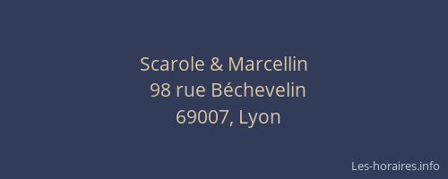 Scarole & Marcellin