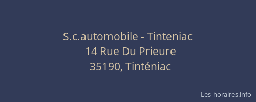 S.c.automobile - Tinteniac