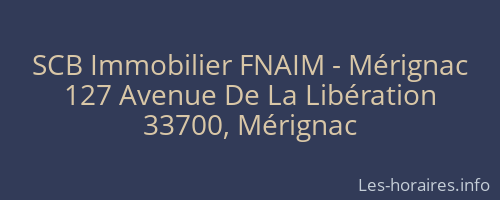 SCB Immobilier FNAIM - Mérignac