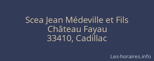 Scea Jean M&eacute;deville et Fils
