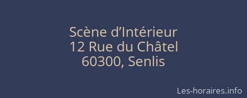 Scène d’Intérieur