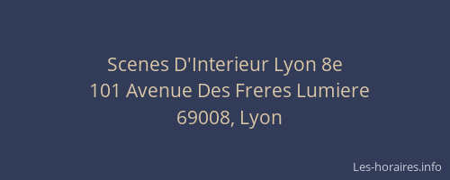 Scenes D'Interieur Lyon 8e