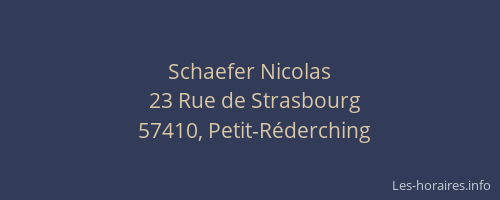 Schaefer Nicolas