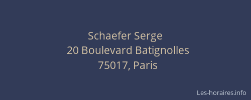 Schaefer Serge