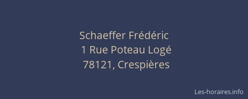 Schaeffer Frédéric