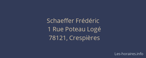 Schaeffer Fr&eacute;d&eacute;ric