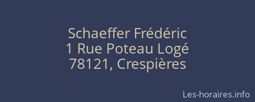 Schaeffer Frédéric