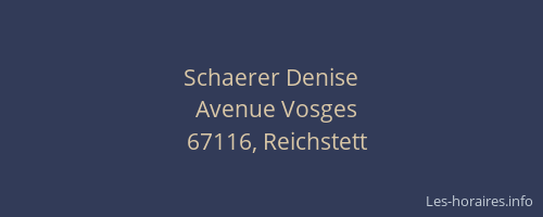 Schaerer Denise
