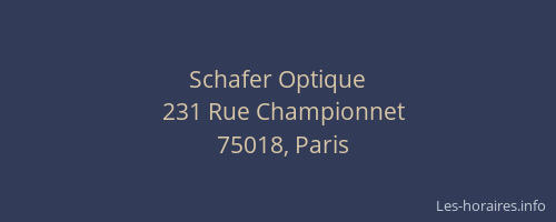 Schafer Optique