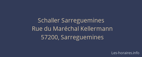 Schaller Sarreguemines