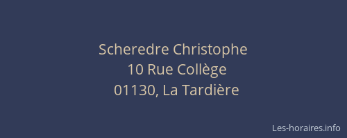 Scheredre Christophe