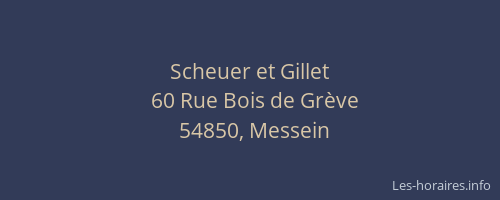 Scheuer et Gillet