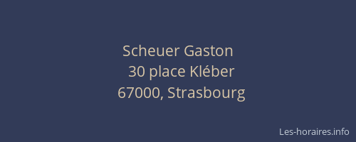 Scheuer Gaston