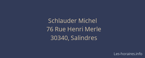 Schlauder Michel