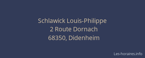 Schlawick Louis-Philippe