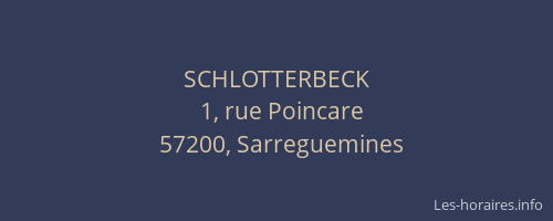 SCHLOTTERBECK