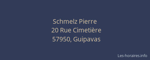Schmelz Pierre