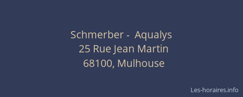 Schmerber -  Aqualys