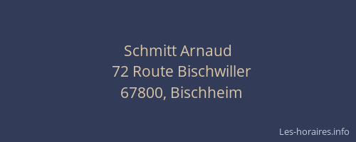 Schmitt Arnaud