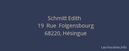 Schmitt Edith