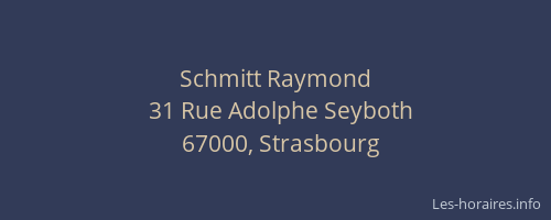 Schmitt Raymond