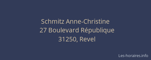 Schmitz Anne-Christine