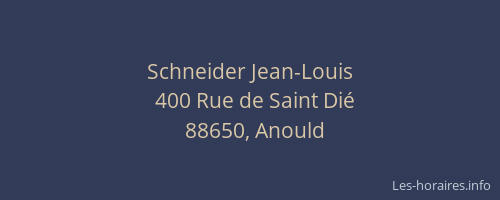 Schneider Jean-Louis