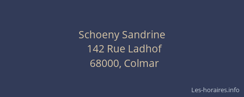 Schoeny Sandrine