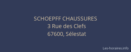 SCHOEPFF CHAUSSURES
