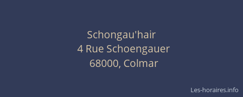 Schongau'hair